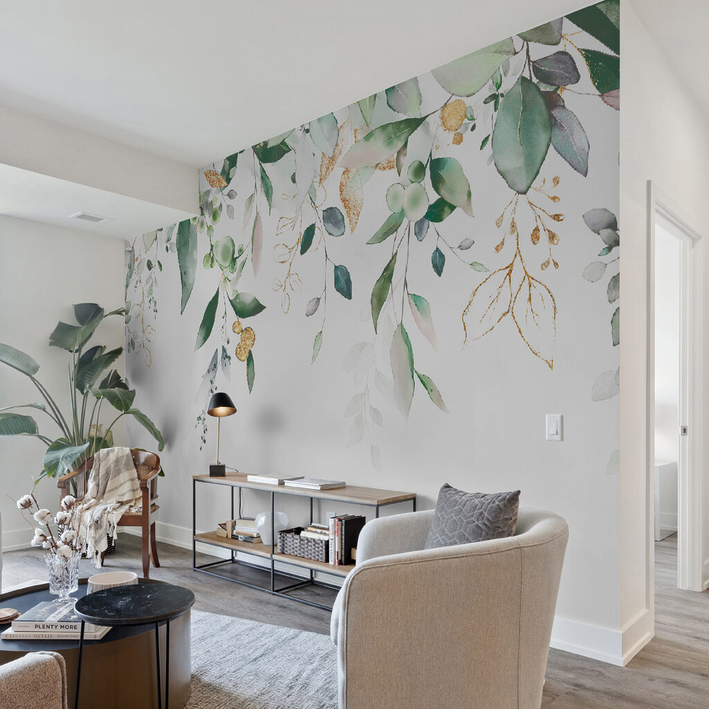 Een bladerdak op wit — interieur 4