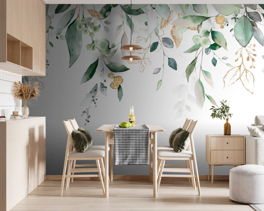 Een bladerdak op wit — interieur 3