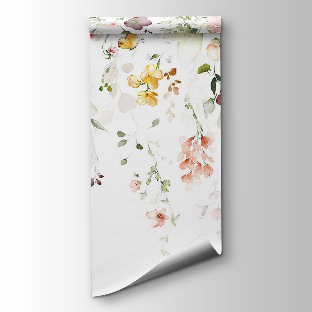 Schilderij van bloemen en bladeren — productweergave