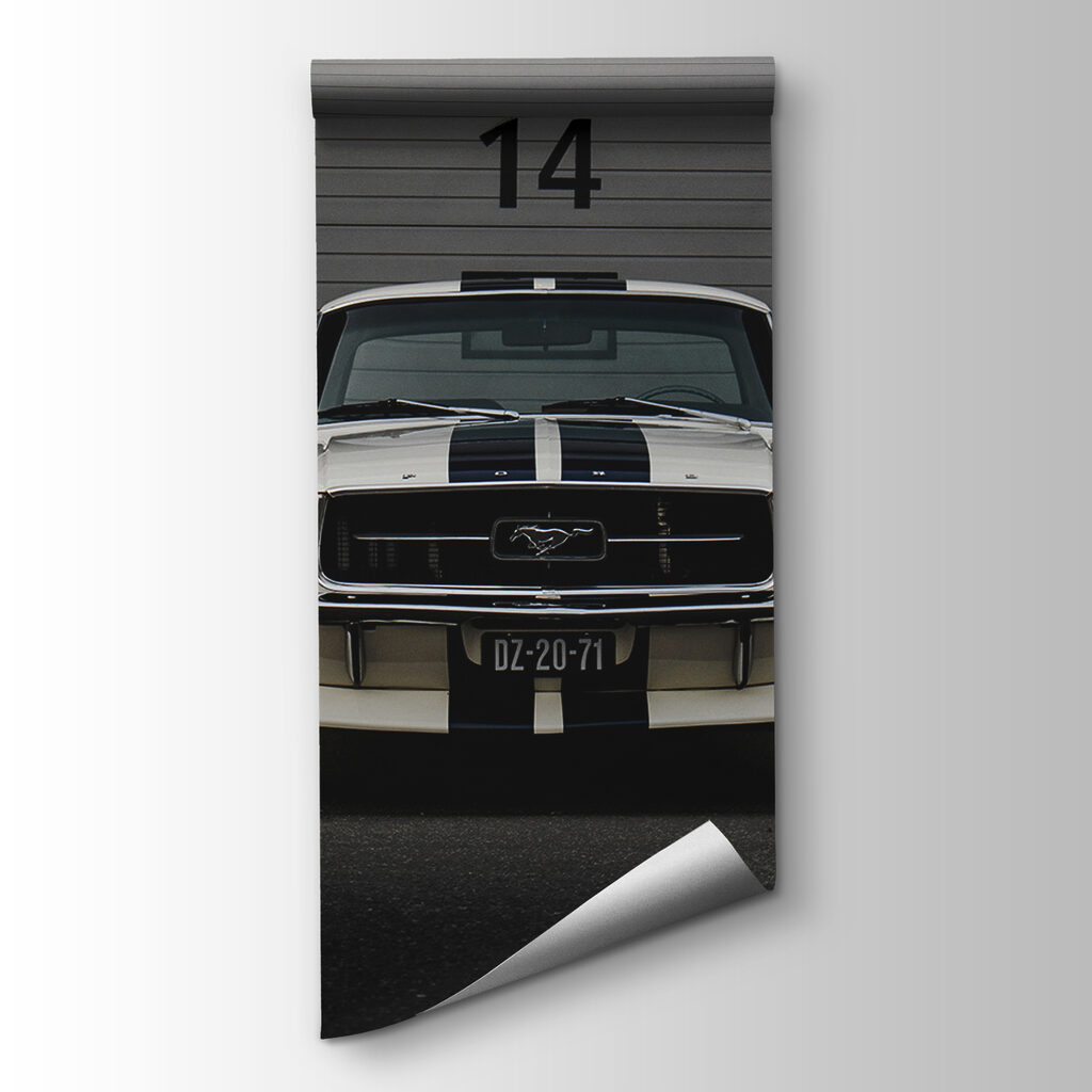 Oldtimer voor garagedeur veertien — productweergave