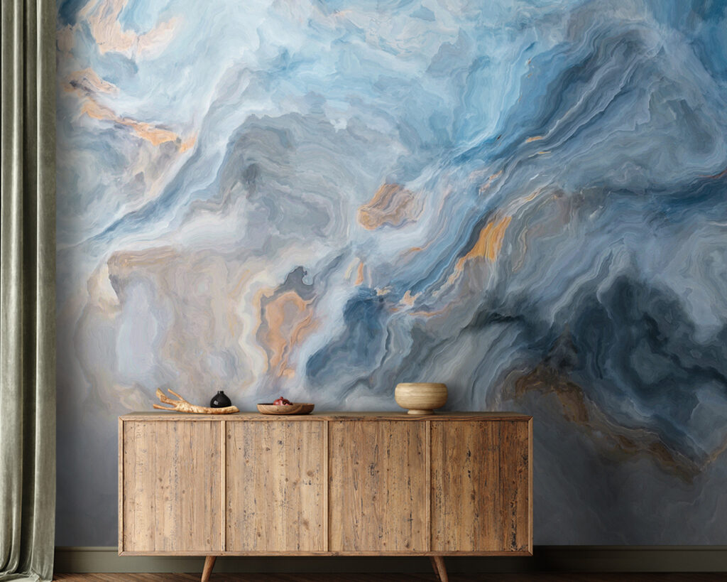 Dromerige wervelingen van kleur en textuur — interieur 1