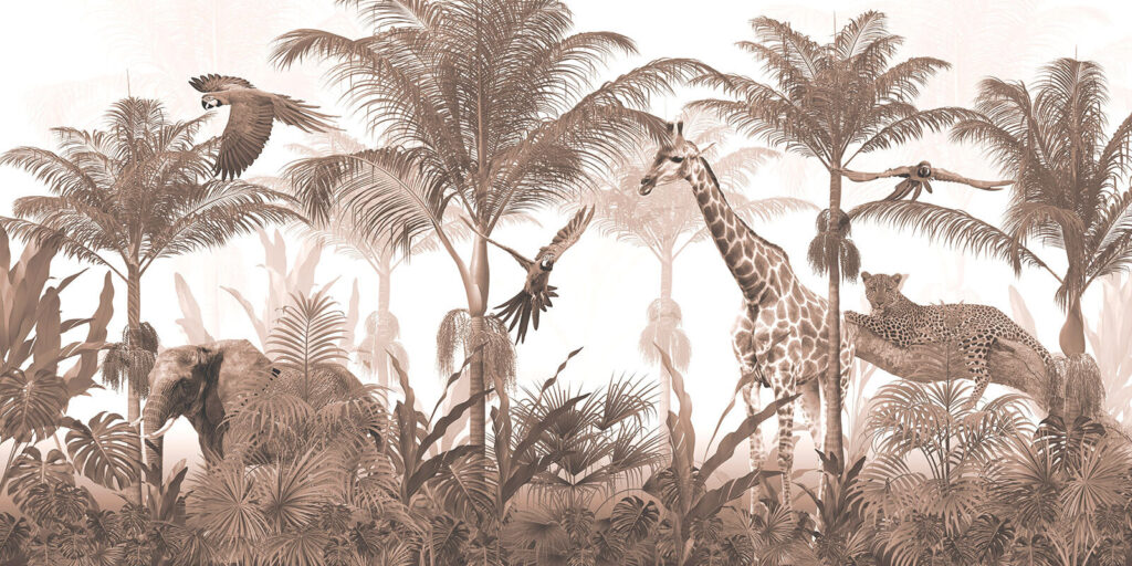 Een safari in bruintinten — volledig ontwerp