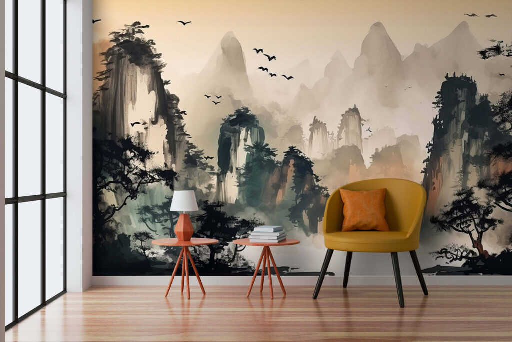 Boten tussen hoge rotspieken — interieur 3