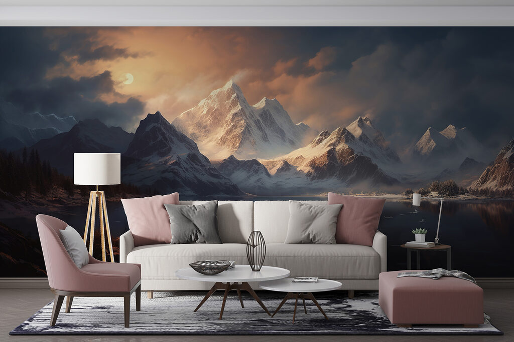 Bergtop onder gouden wolkenlicht — interieur 4