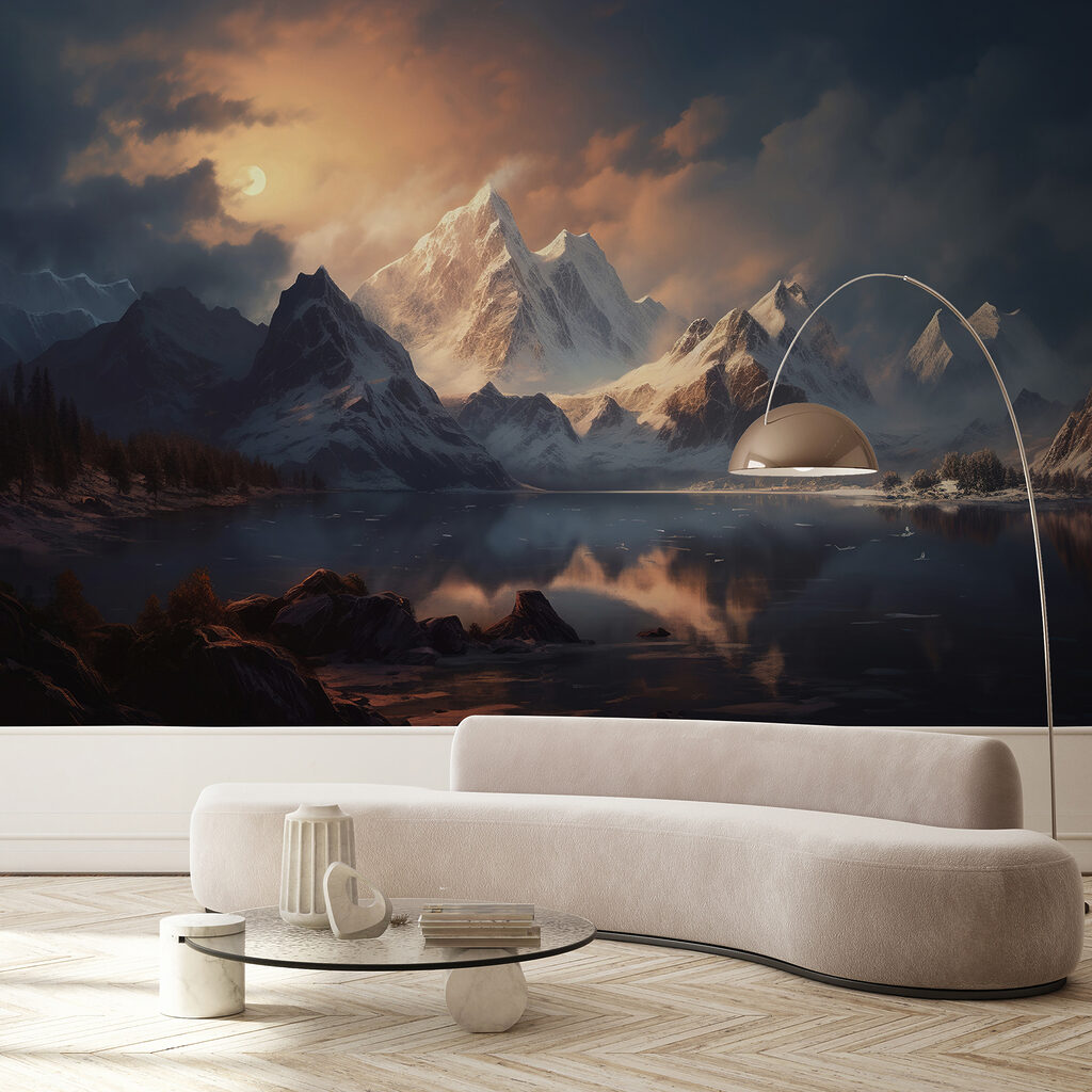 Bergtop onder gouden wolkenlicht — interieur 5