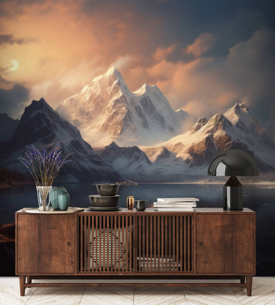 Bergtop onder gouden wolkenlicht — interieur 2