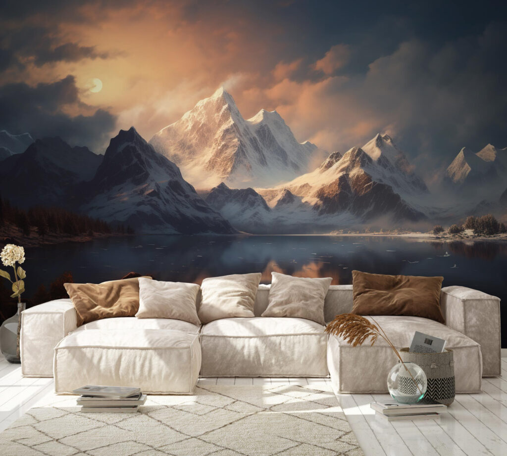 Bergtop onder gouden wolkenlicht — interieur 3