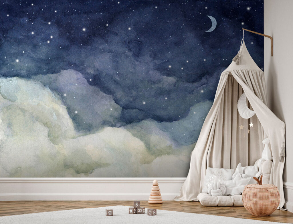 Maan en wolken bij nacht — interieur 2