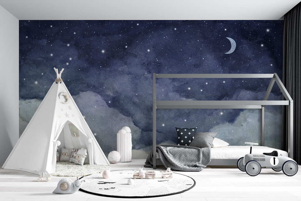 Maan en wolken bij nacht — interieur 4