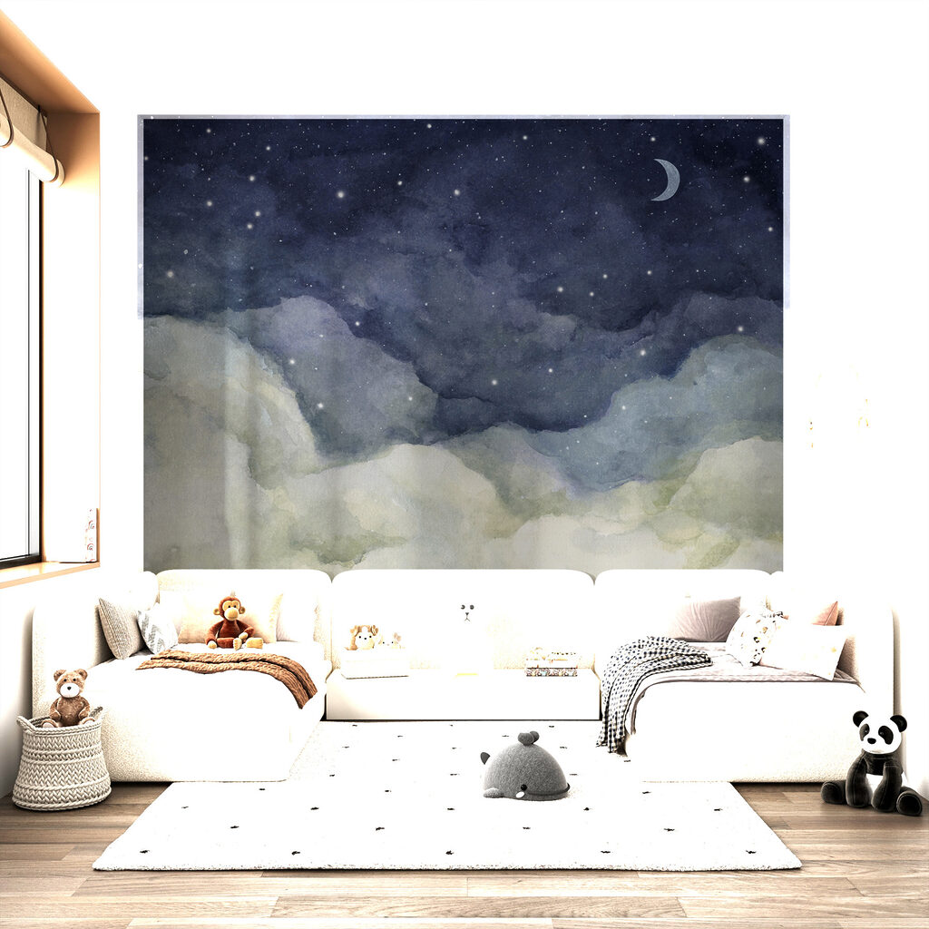 Maan en wolken bij nacht — interieur 5