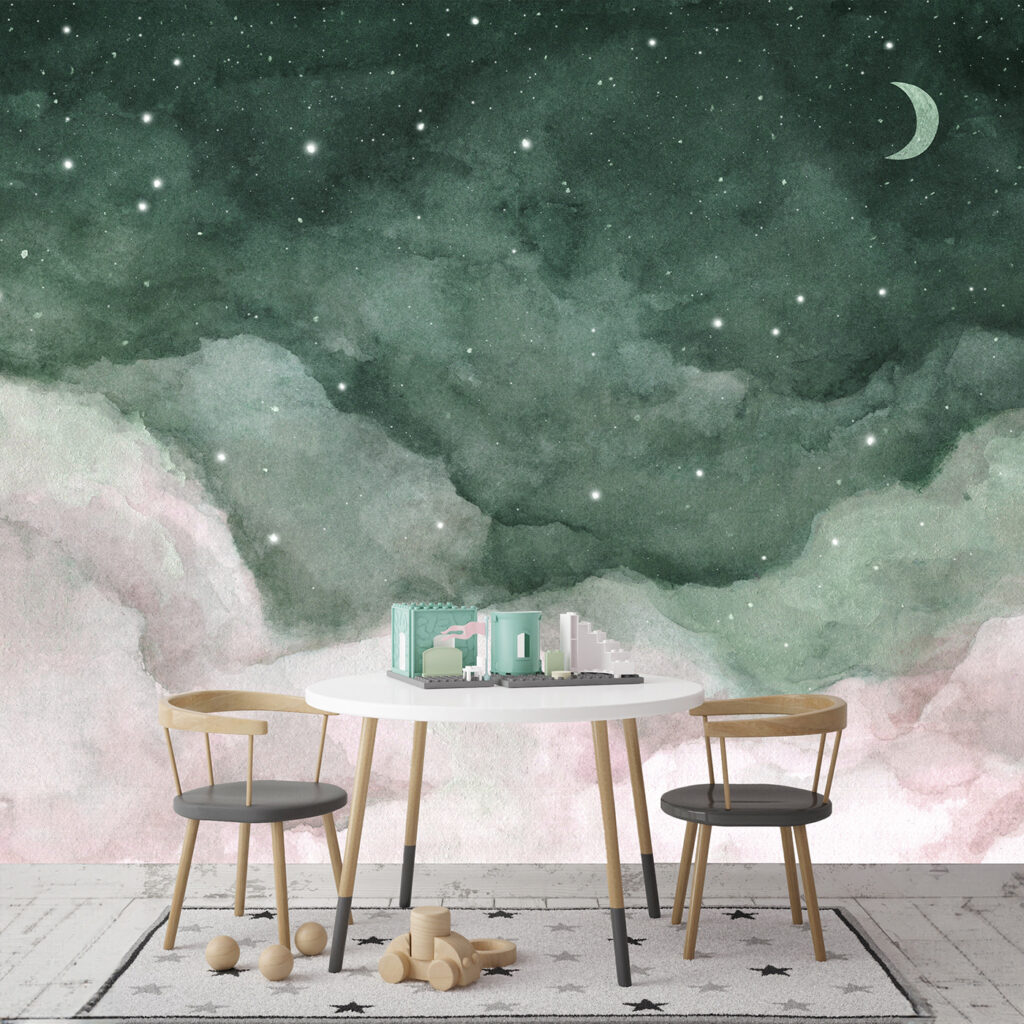 Maan boven een wolkenbed — interieur 1