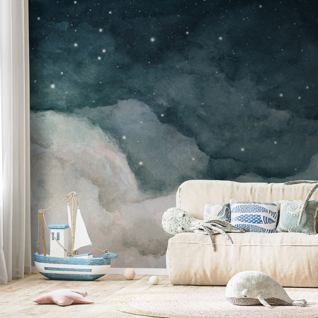 Maan boven een wolkenbed — interieur 1