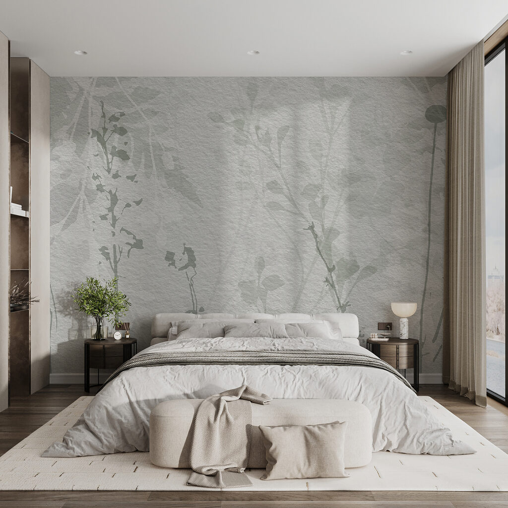 Verfijnde botanische silhouetten in zachte tinten — interieur 4