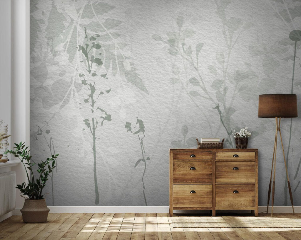 Verfijnde botanische silhouetten in zachte tinten — interieur 2