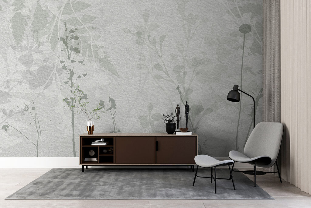 Verfijnde botanische silhouetten in zachte tinten — interieur 5