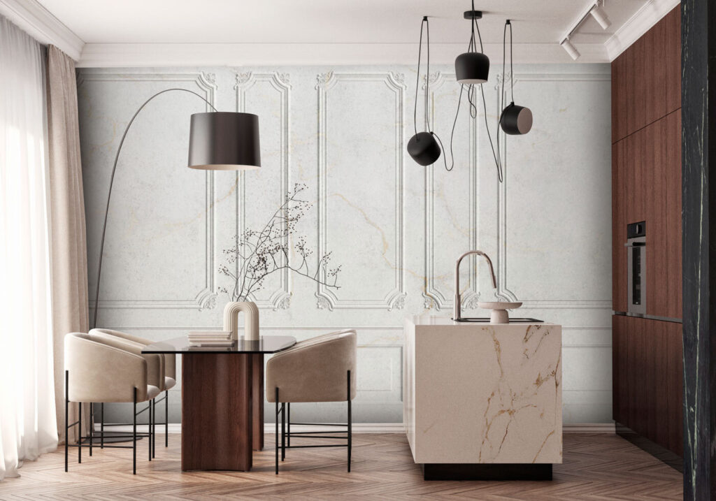 Verweerde witte sierpanelen — interieur 2