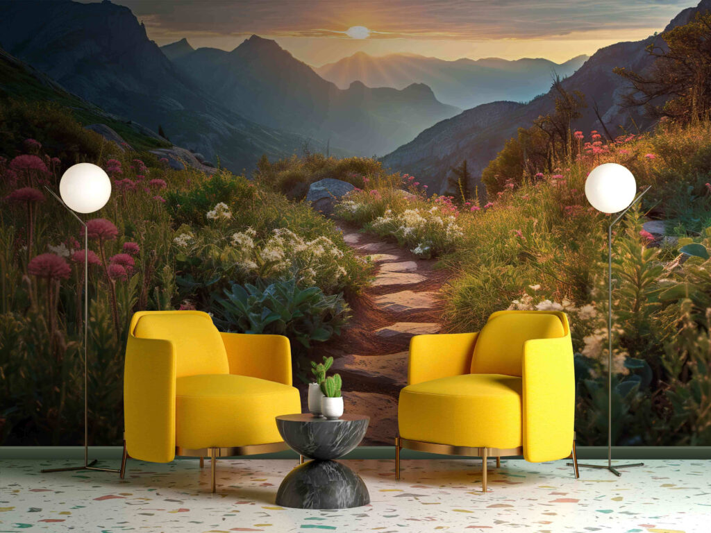 Bergpad in gouden avondlicht — interieur 3