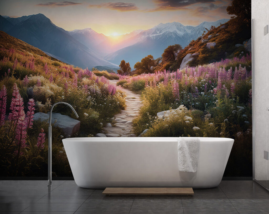 Pad tussen hoge bloemaren — interieur 2