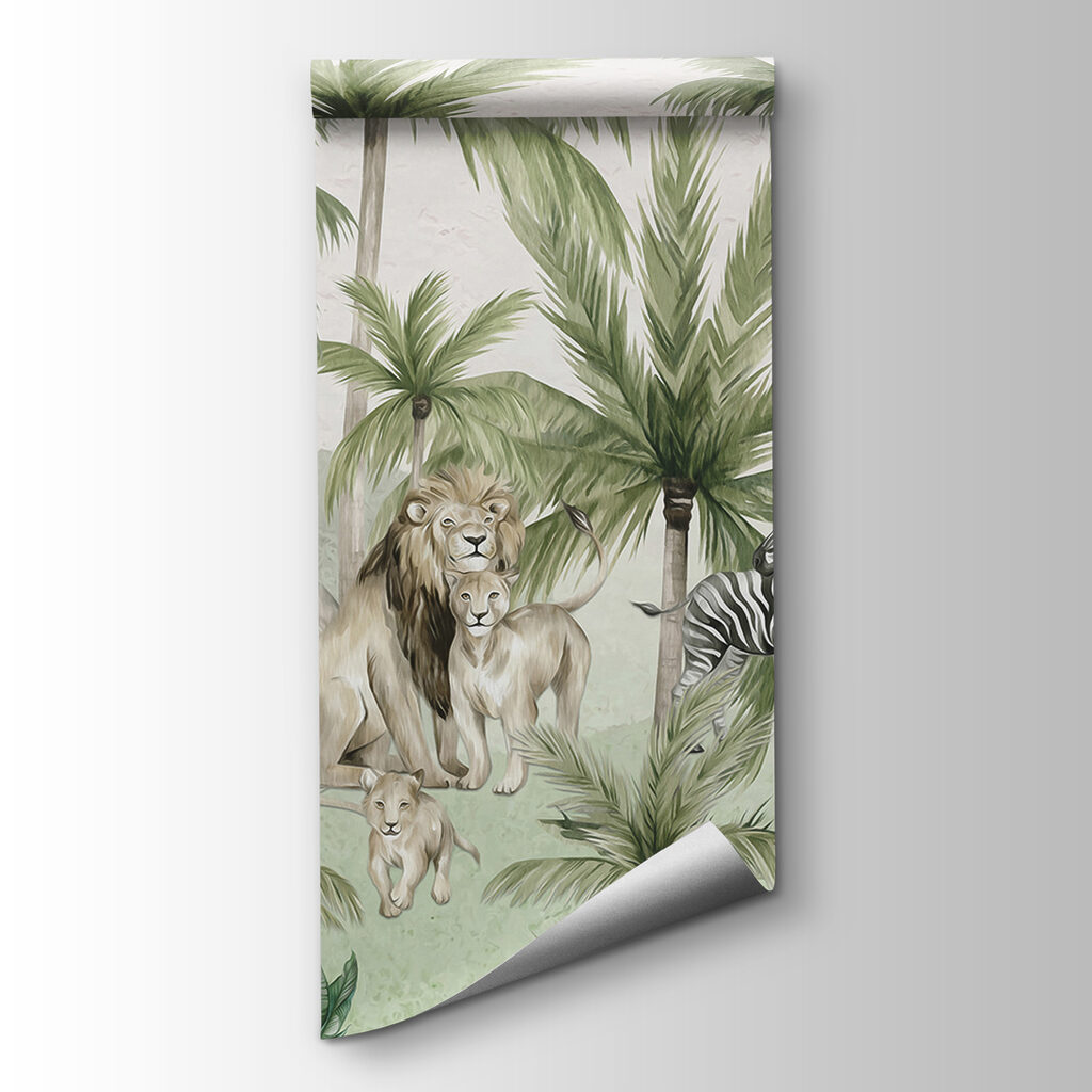 Safaridieren in een palmtuin — productweergave