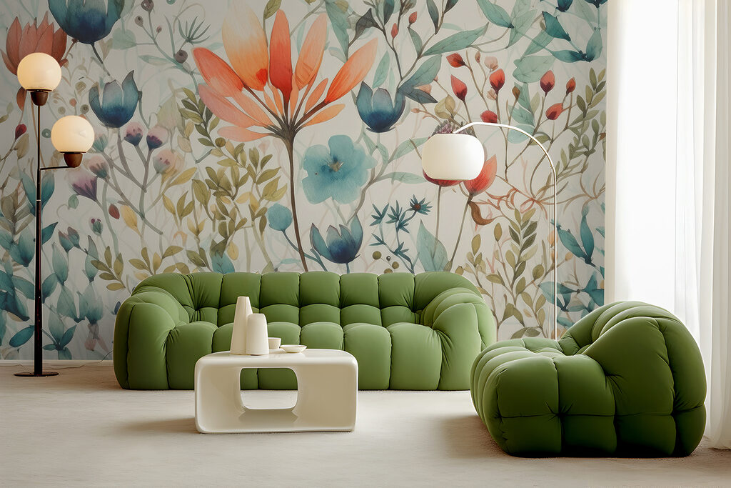 Tuin vol losse bloeivormen — interieur 3
