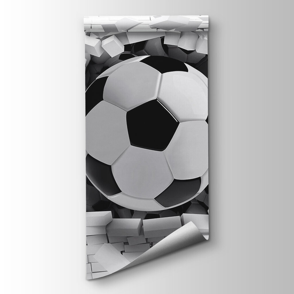 Voetballen breken witte stenen — productweergave