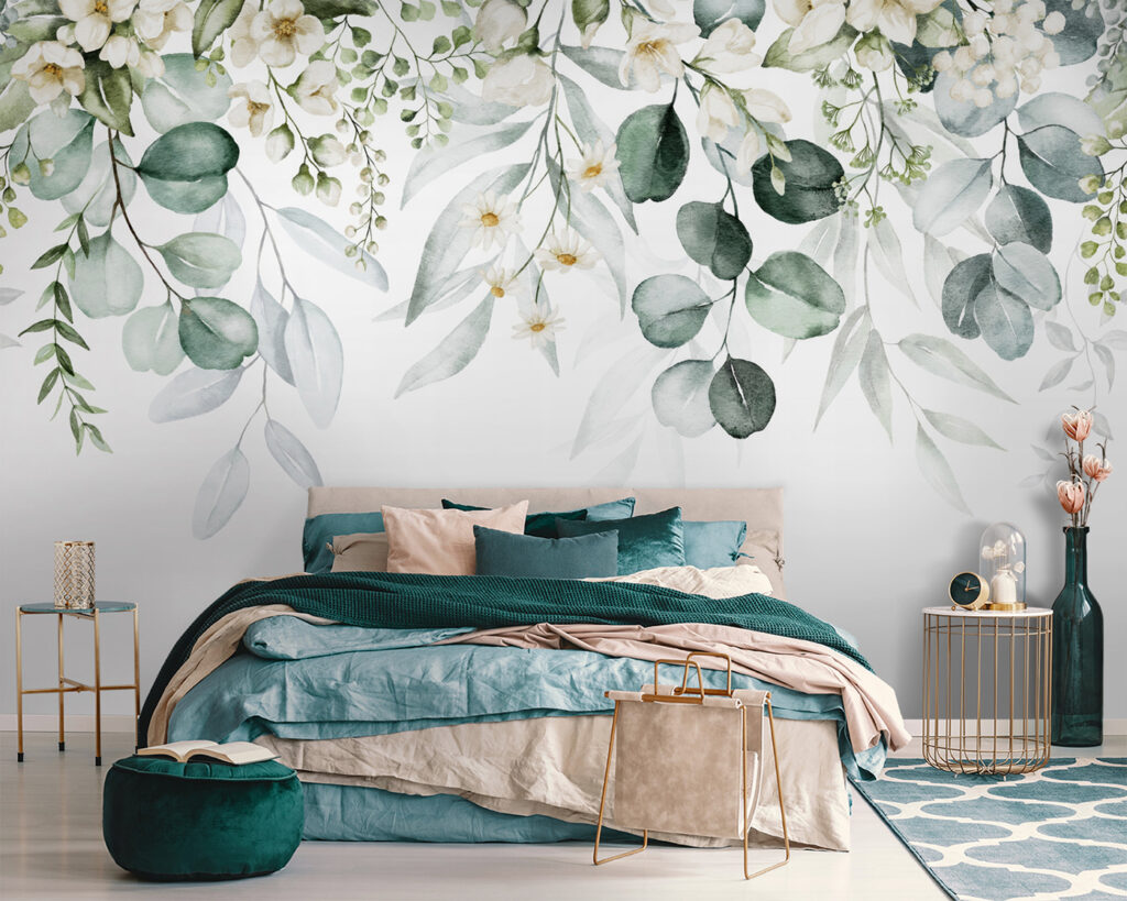 Verfijnde bloemen in zachte kleuren — interieur 2