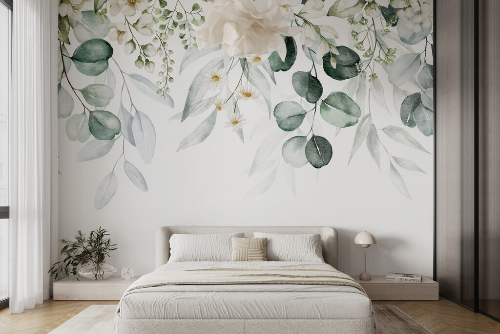 Verfijnde bloemen in zachte kleuren — interieur 6