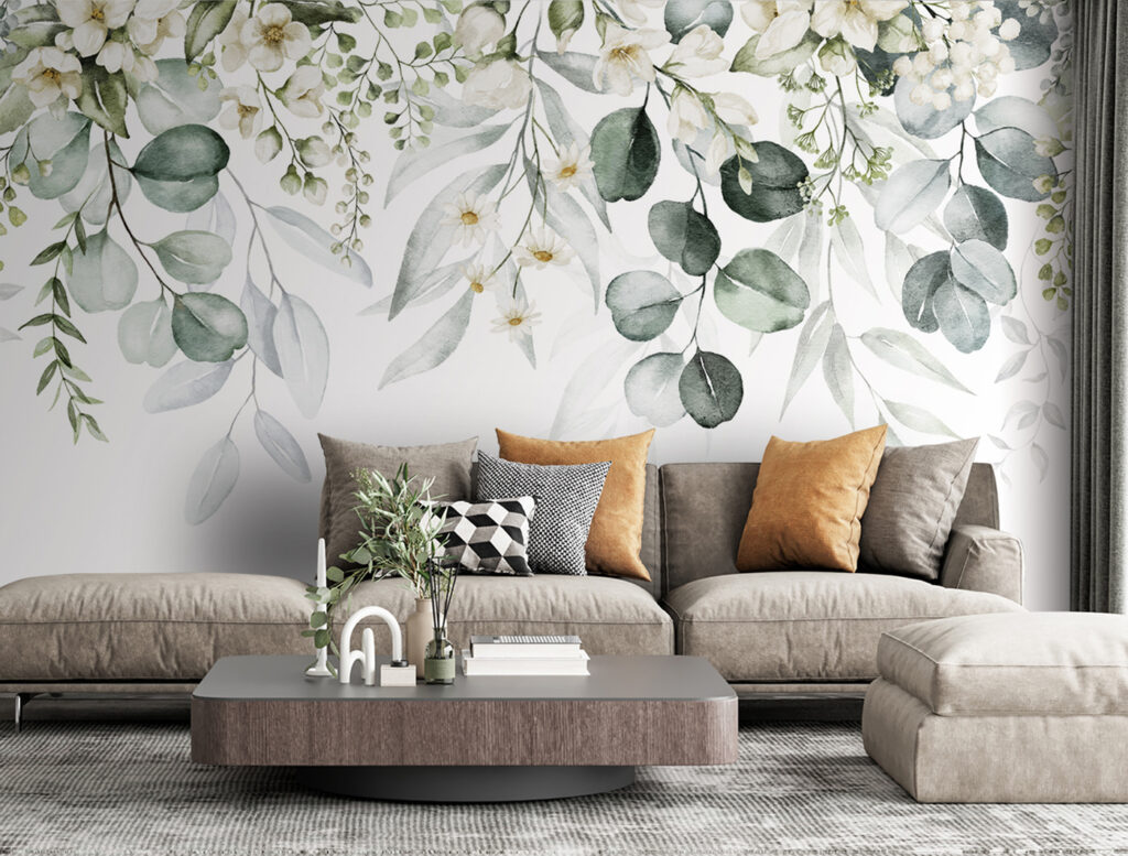 Verfijnde bloemen in zachte kleuren — interieur 4