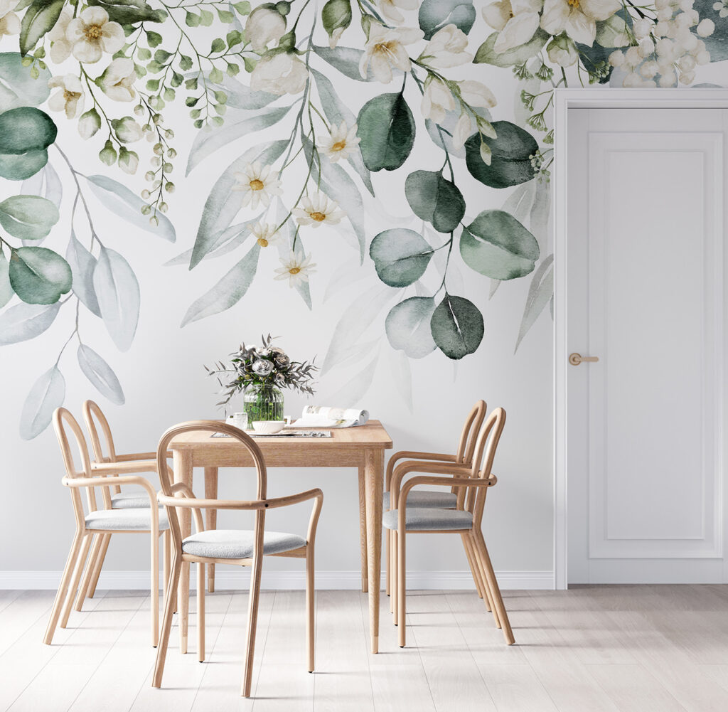 Verfijnde bloemen in zachte kleuren — interieur 5