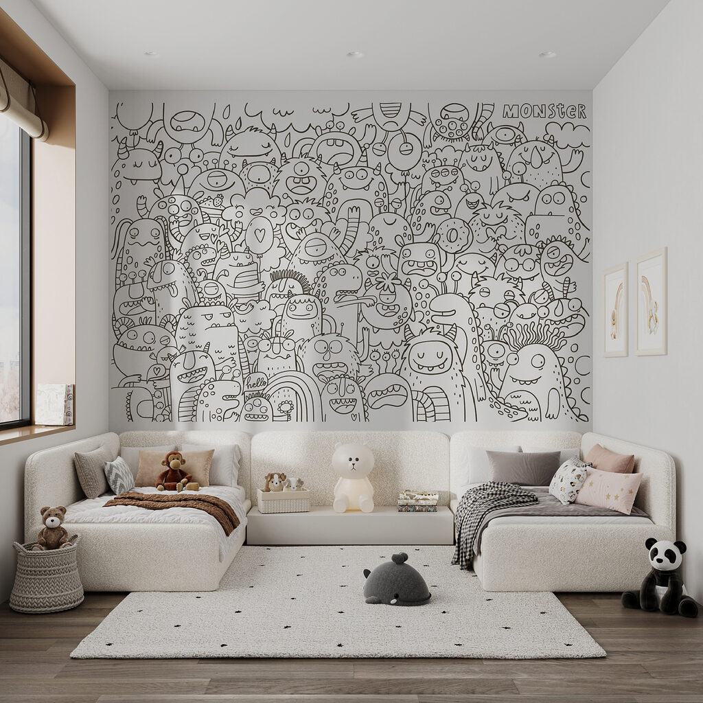 Vrolijke monsters in zwartwit — interieur 4