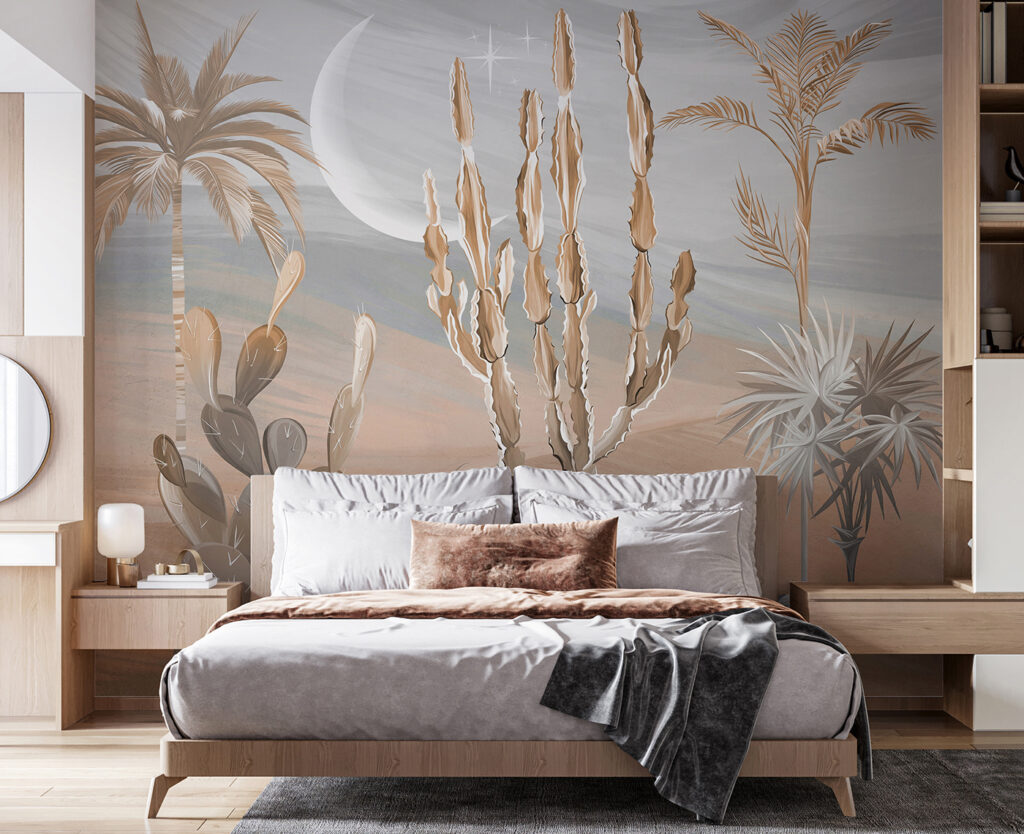 Cactussen in een maanwoestijn — interieur 2