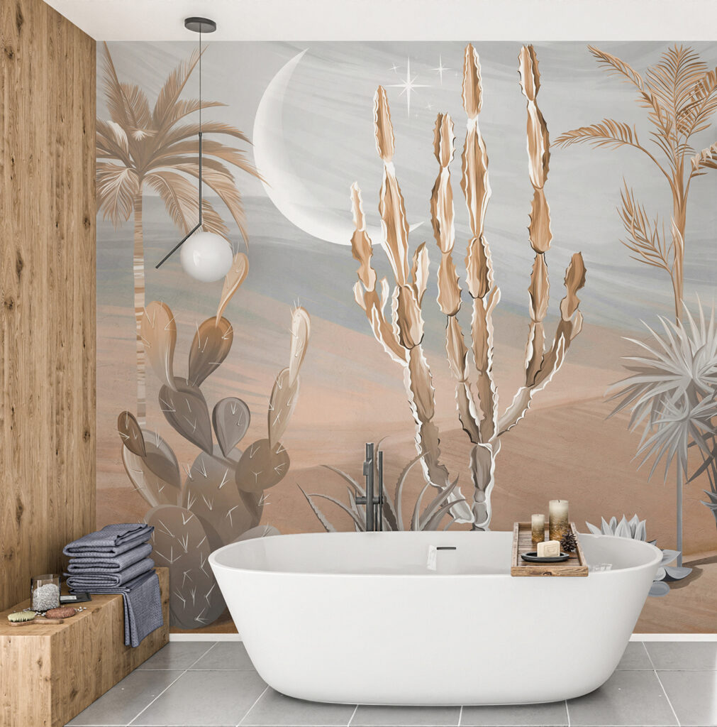 Cactussen in een maanwoestijn — interieur 6