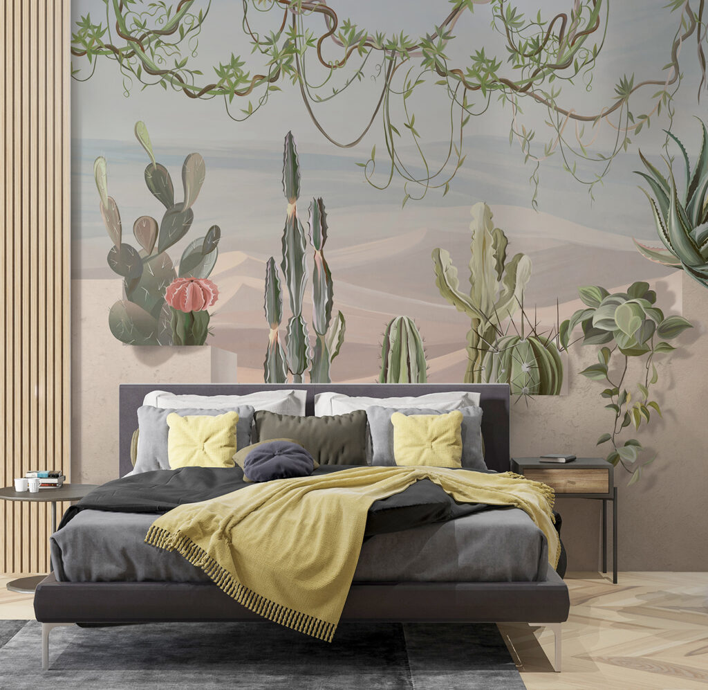 Woestijnplanten in een vredig landschap — interieur 2