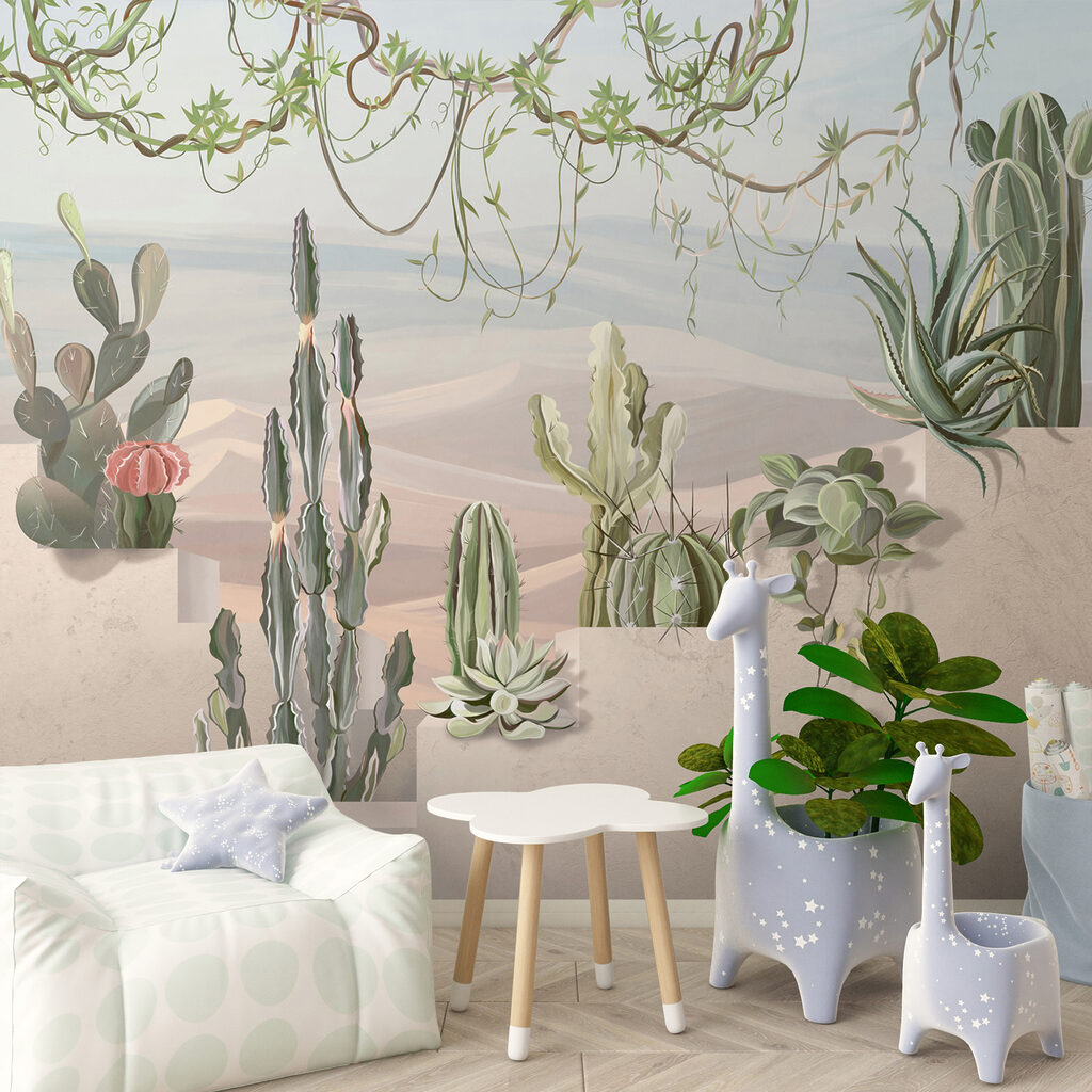 Woestijnplanten in een vredig landschap — interieur 5