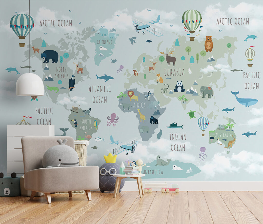 Dierenkaart met luchtballonnen — interieur 3