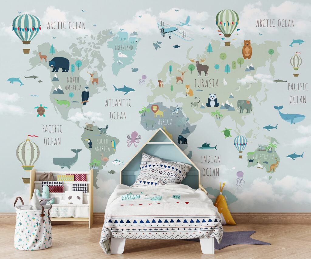 Dierenkaart met luchtballonnen — interieur 4