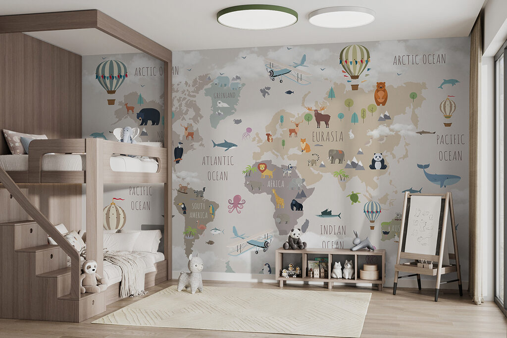 Dierenkaart met luchtballonnen — interieur 9