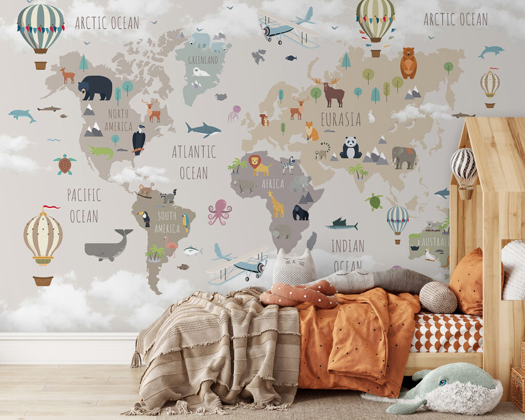 Dierenkaart met luchtballonnen — interieur 4
