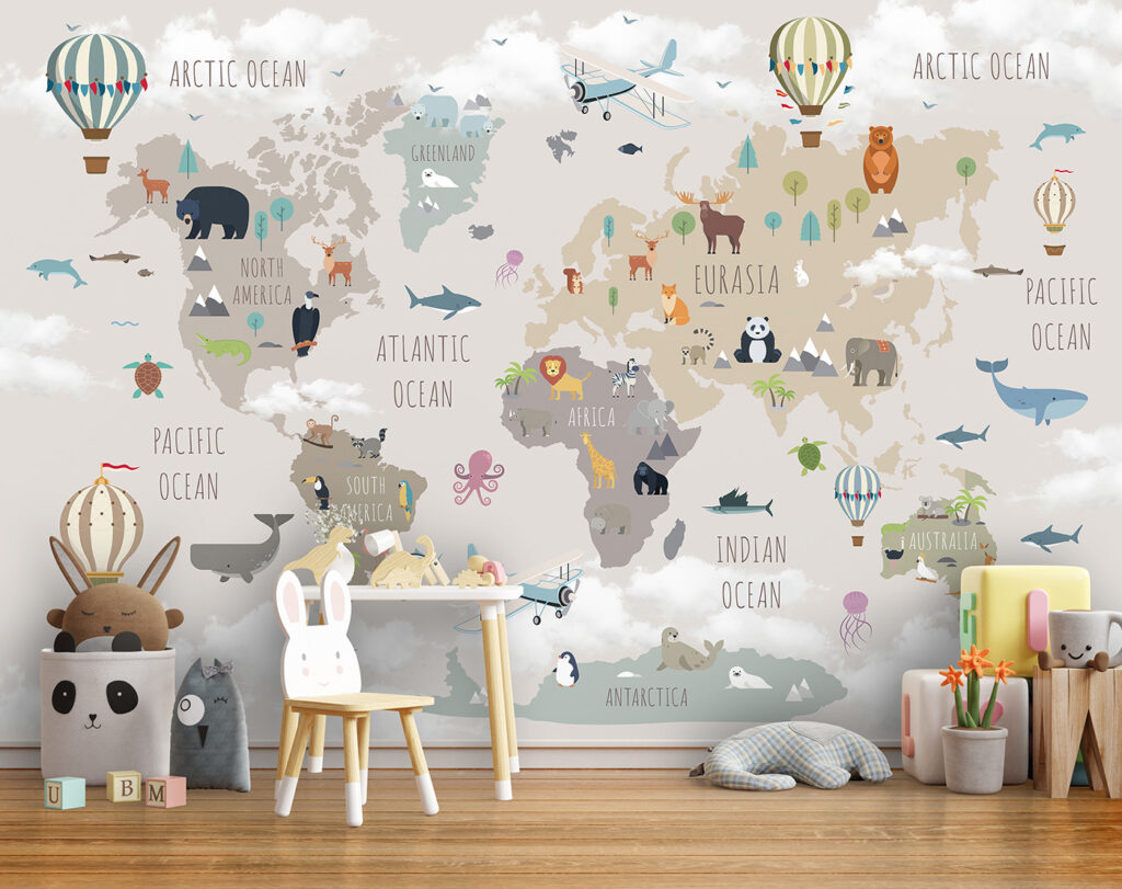 Dierenkaart met luchtballonnen — interieur 5