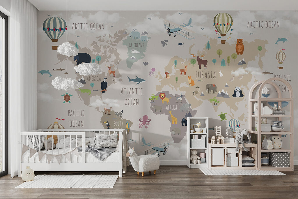 Dierenkaart met luchtballonnen — interieur 10