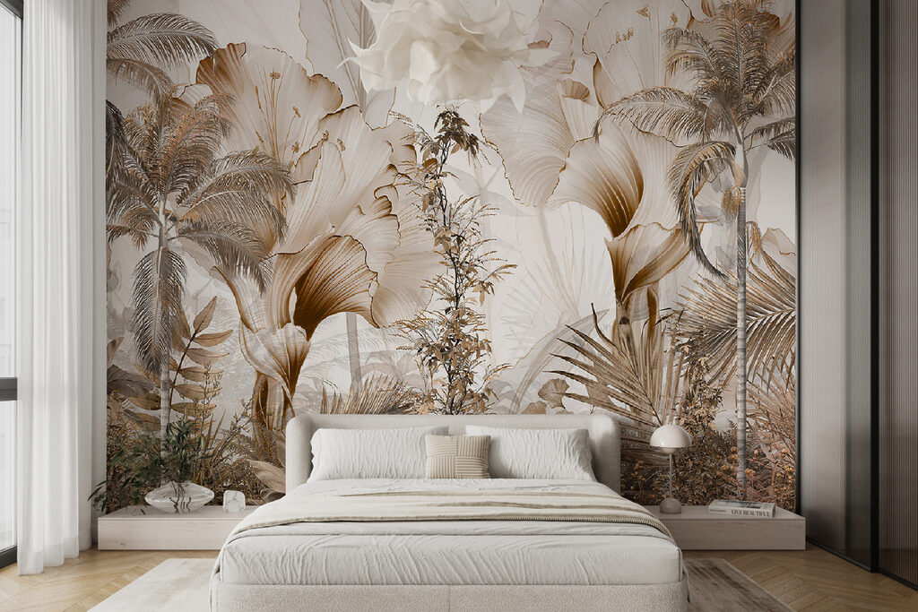 Jungle in honingkleurige lijnen — interieur 4