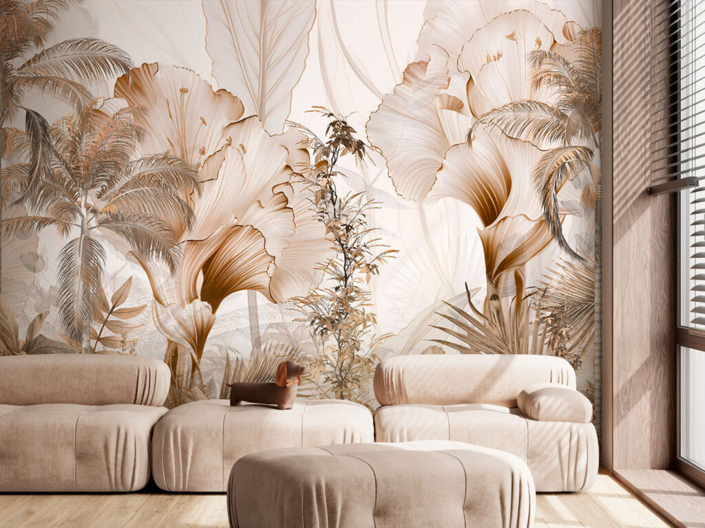 Jungle in honingkleurige lijnen — interieur 2