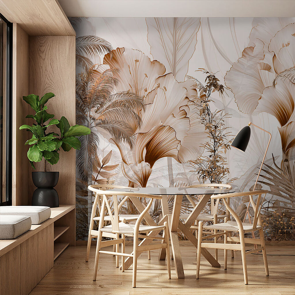 Jungle in honingkleurige lijnen — interieur 5