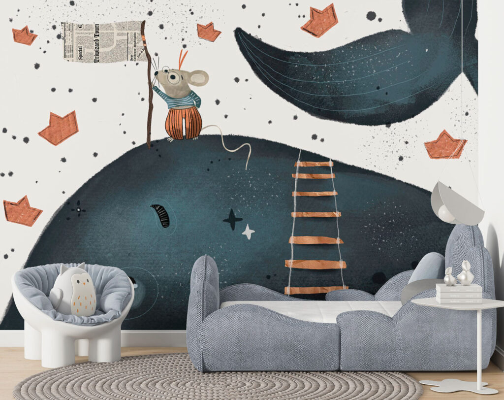 Walvis met ladder, kroon — interieur 2