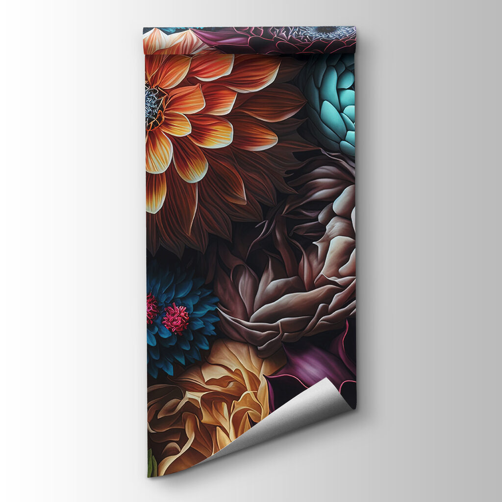 Dahlia's in diepe kleurenschaduw — productweergave