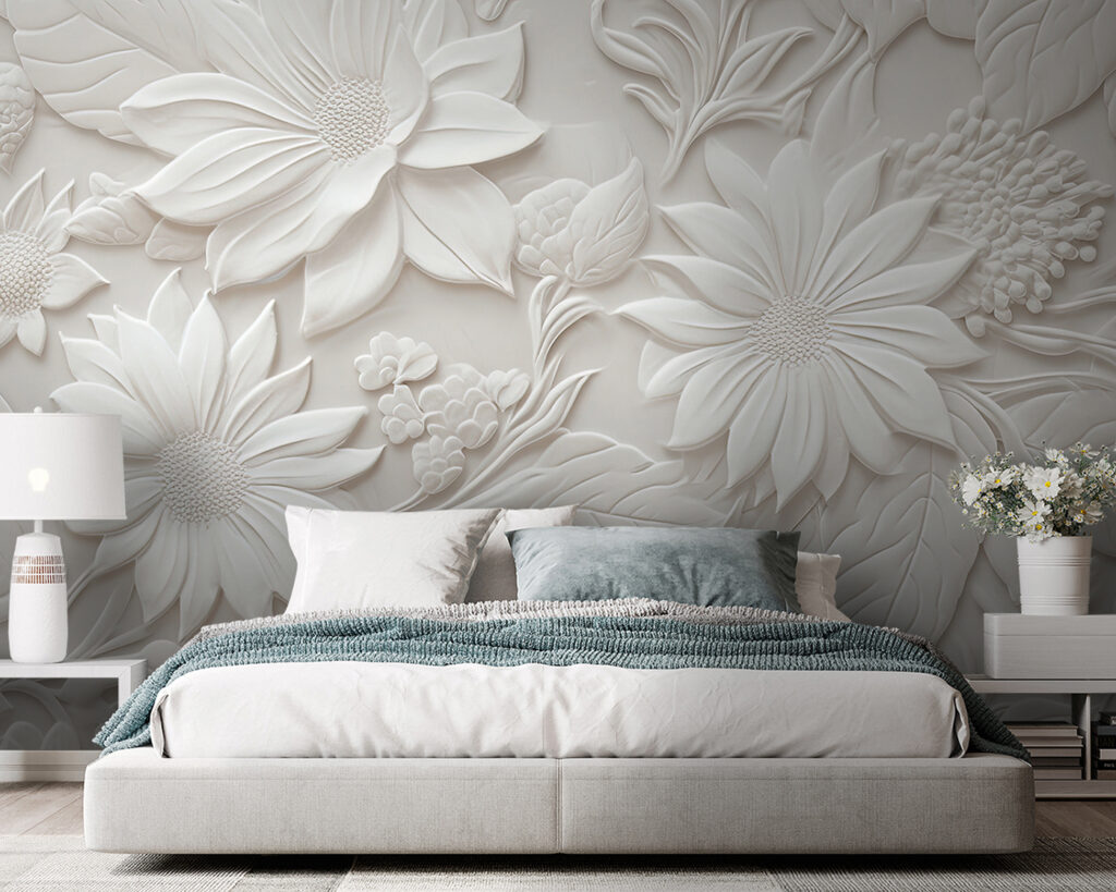 Elegant bloemmotief met verfijnde details in een interieur
