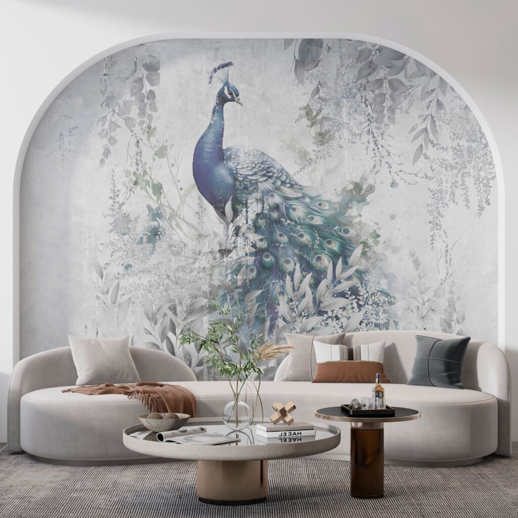 Pauw in grijze nevel — interieur 2