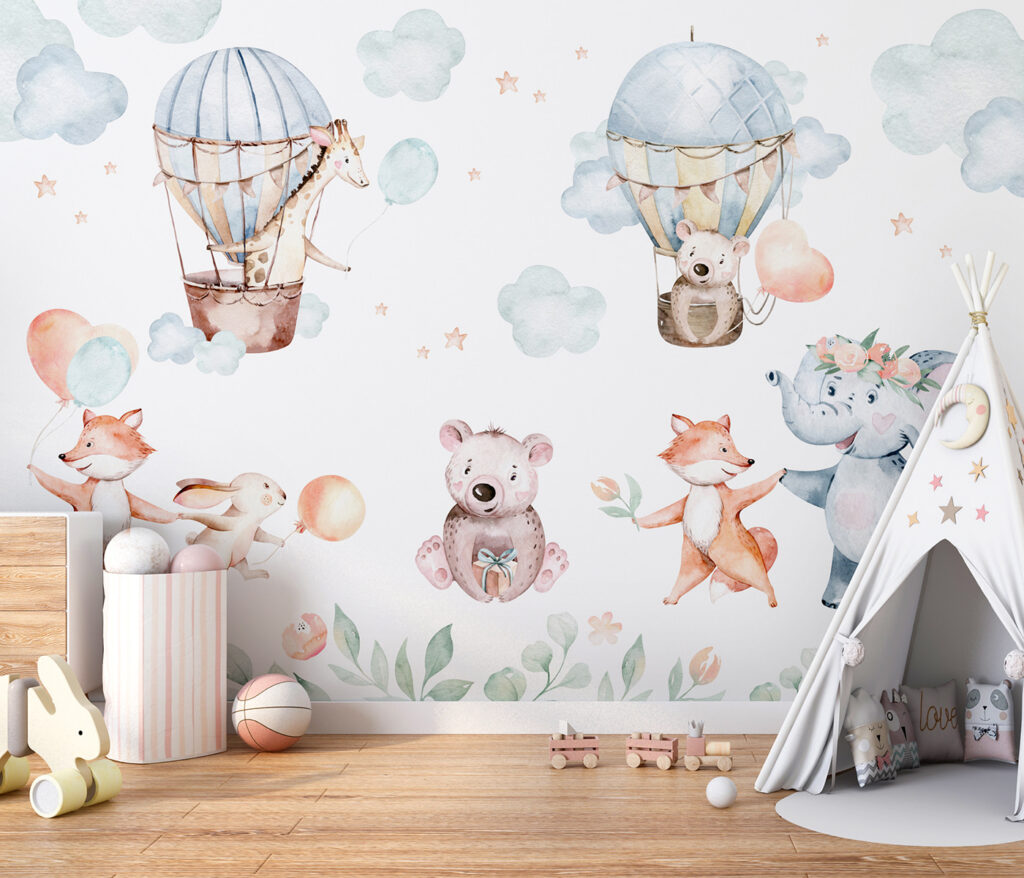 Set van aquareldieren — interieur 1