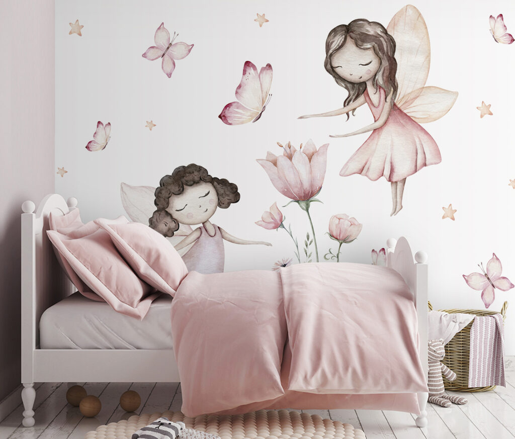Twee elfjes tussen bloemen — interieur 1