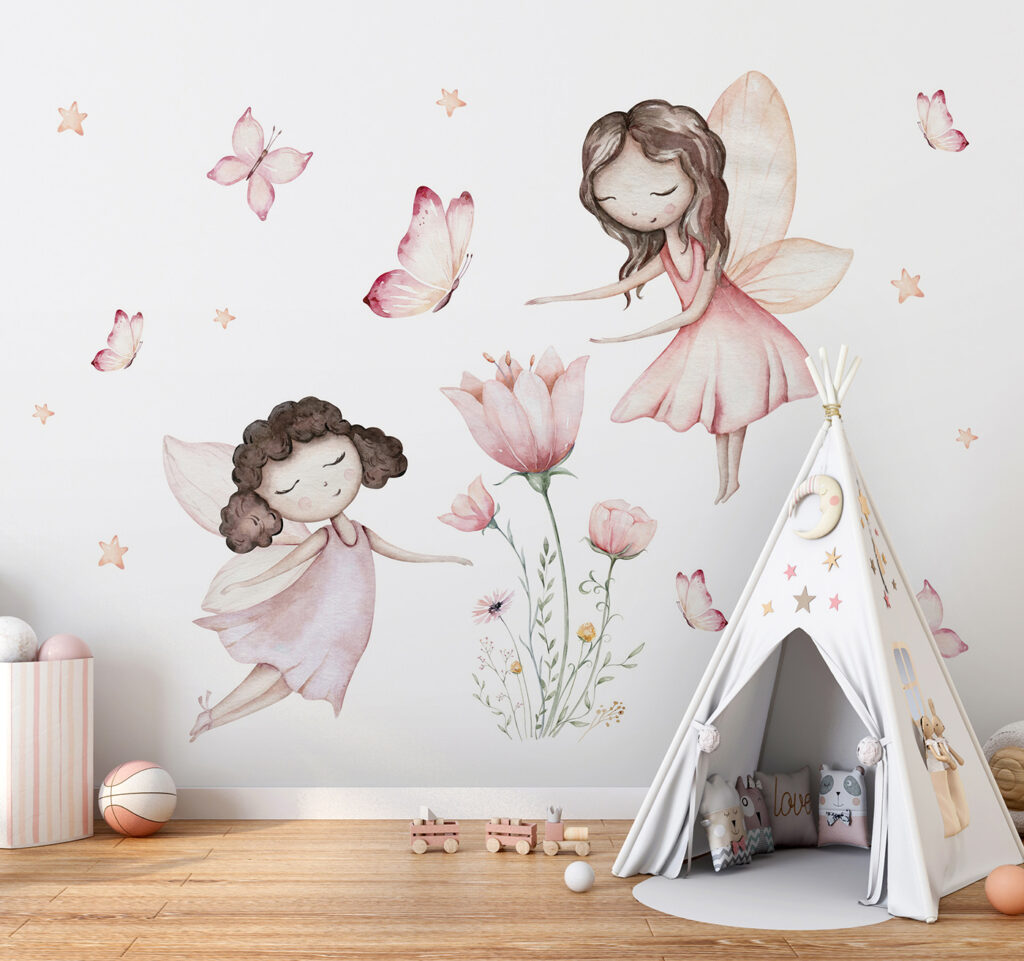 Twee elfjes tussen bloemen — interieur 4